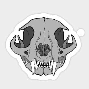 Cat Skull Sticker